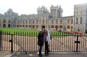 Me and Margaret outside the State Apartments of Windsor Castle